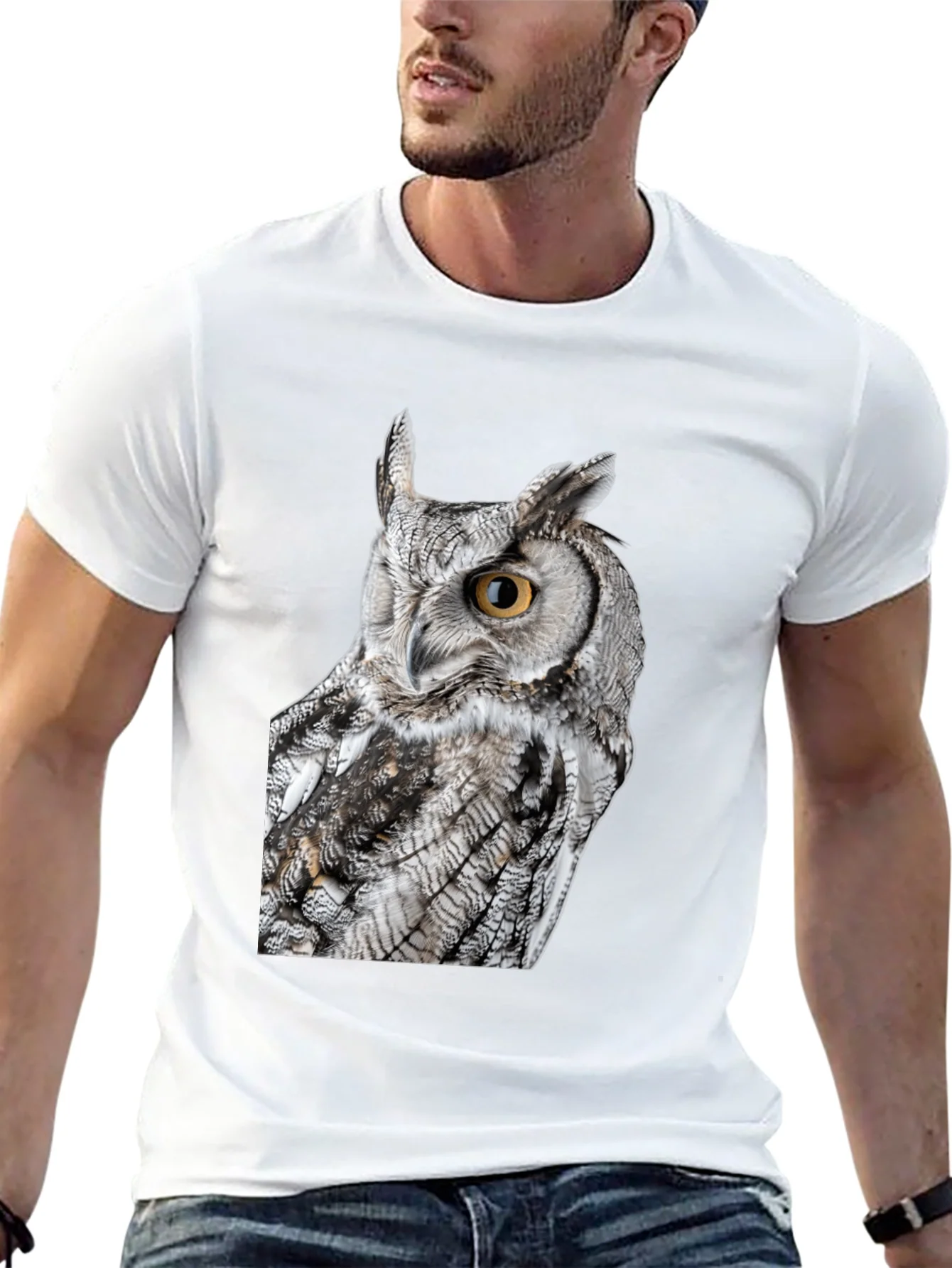 Owl Graphic T-Shirt - Bird Lover Tee