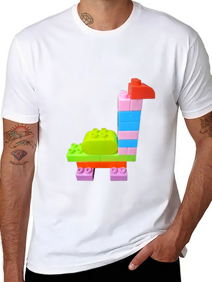 Building Block Giraffe Graphic Tee