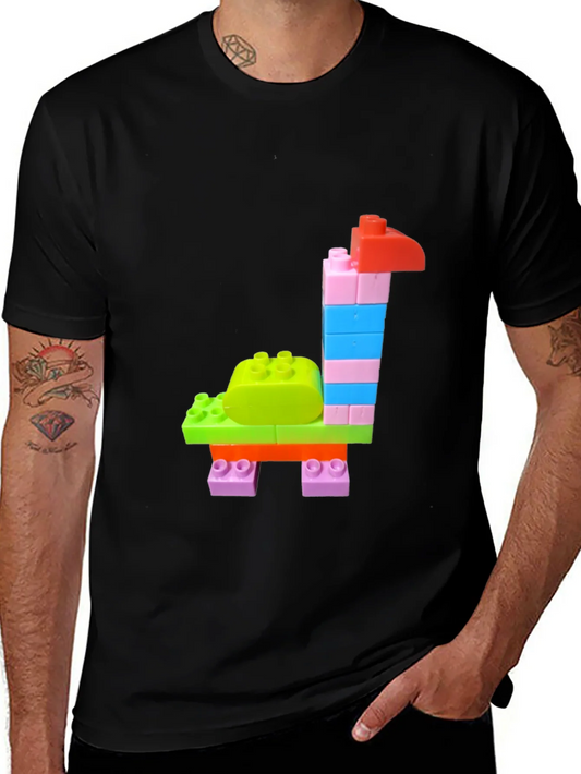 Building Block Giraffe Graphic Tee