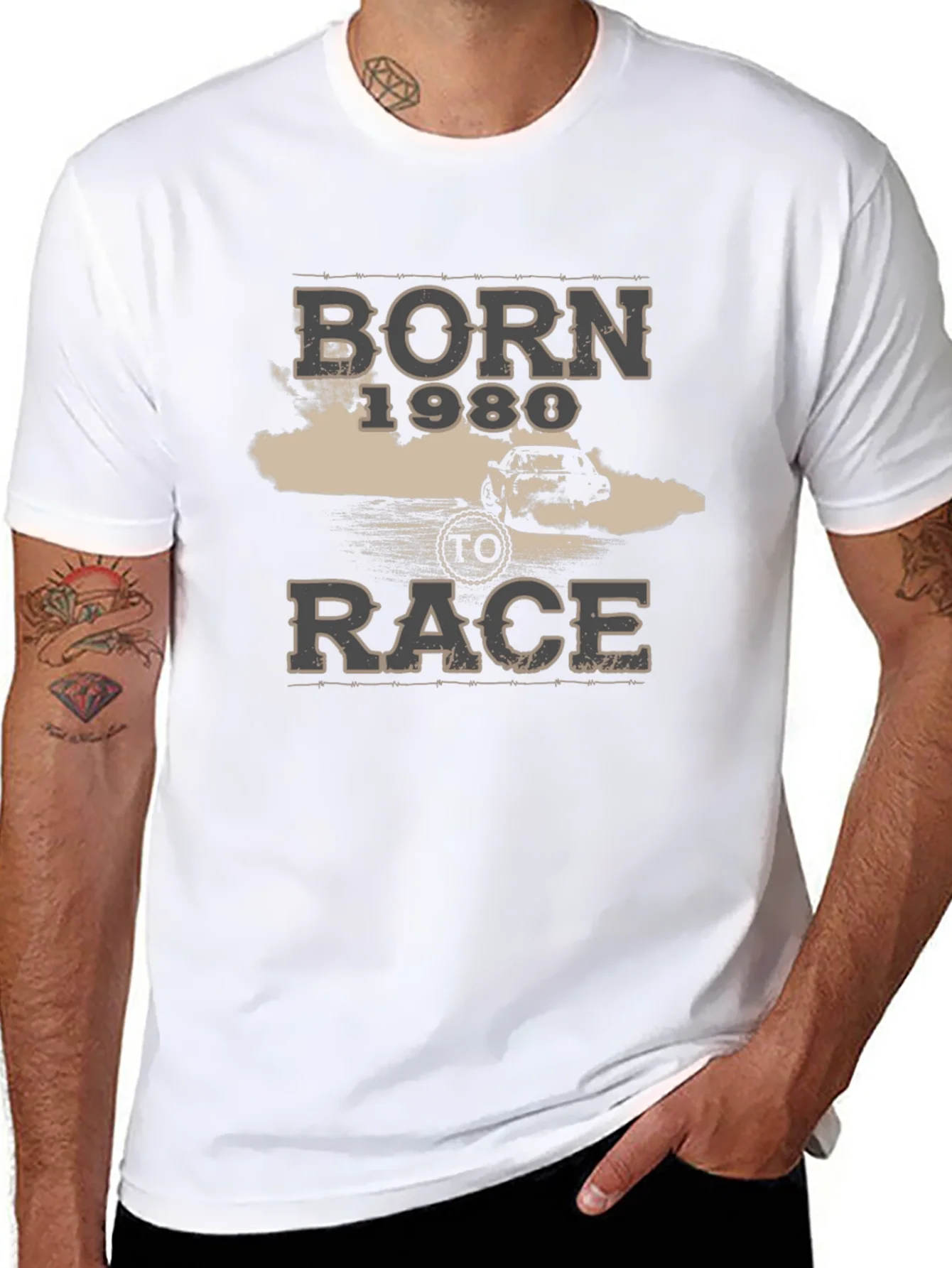 Born to Race 1980 Graphic T-Shirt
