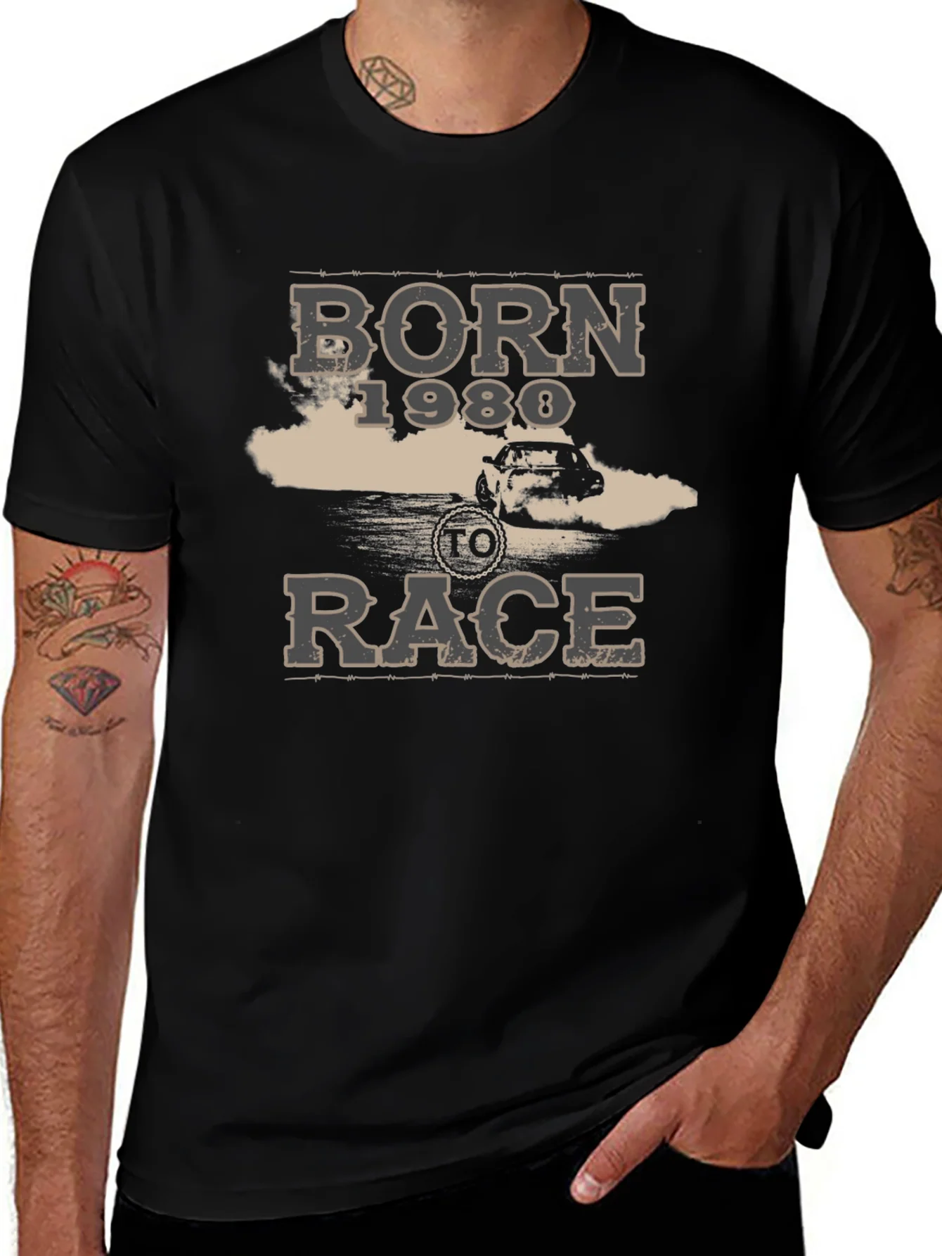 Born to Race 1980 Graphic T-Shirt