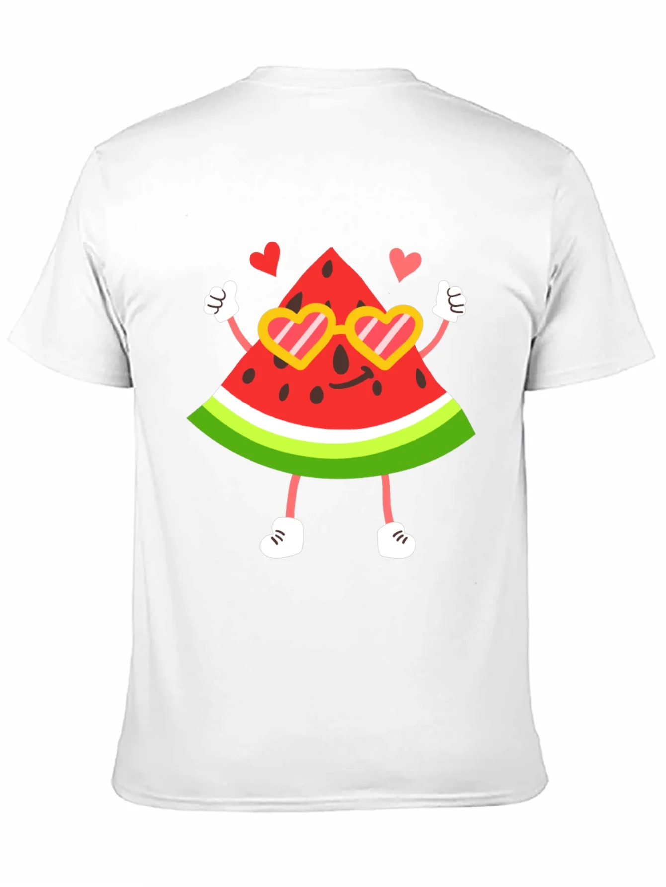 Cute Watermelon Character Graphic Tee