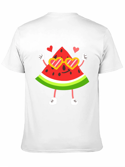Cute Watermelon Character Graphic Tee