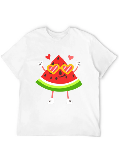 Cute Watermelon Character Graphic Tee