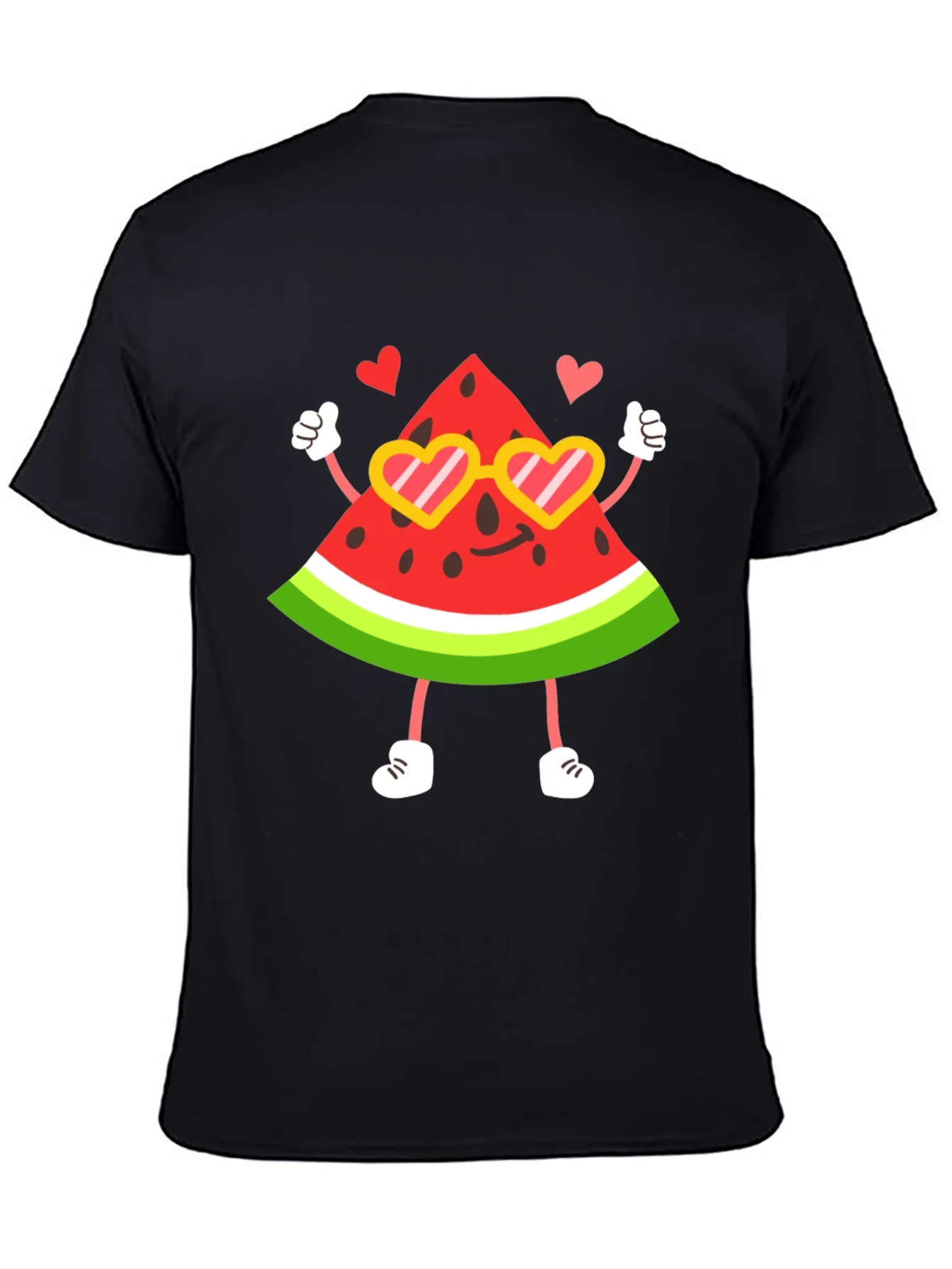 Cute Watermelon Character Graphic Tee