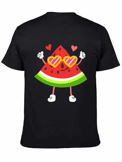 Cute Watermelon Character Graphic Tee