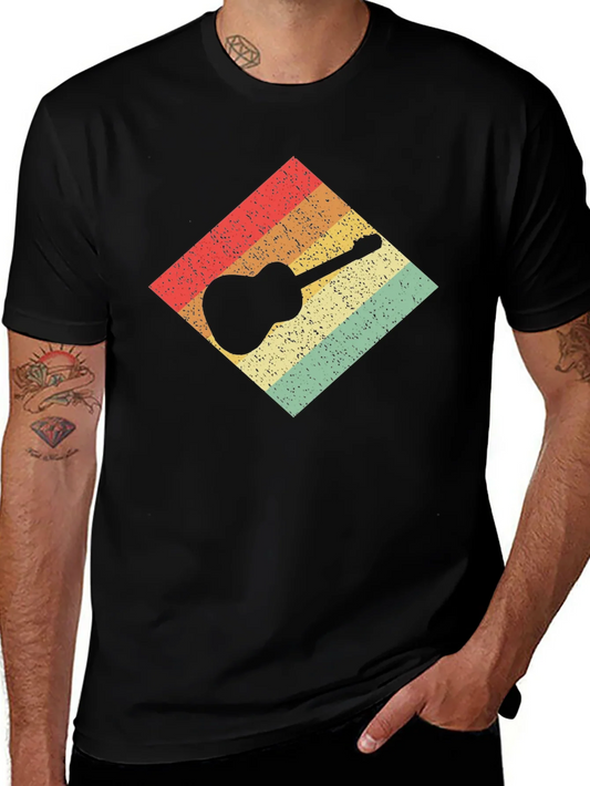Retro Guitar T-Shirt: Vintage Style Tee
