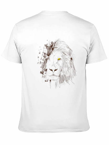 Lion Graphic Black T-Shirt - Mens Modern Tee