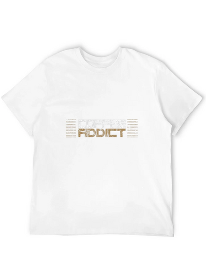 Coffee Addict Graphic Tee - Black Cotton T-Shirt