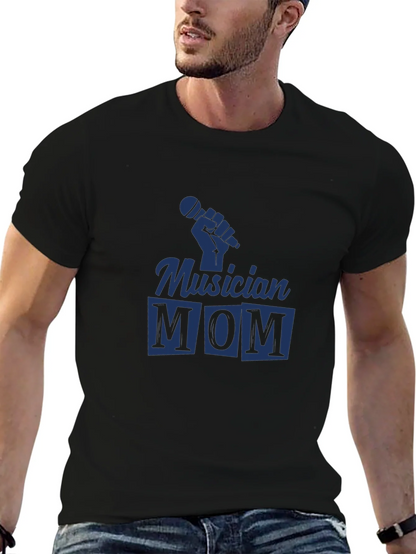 Musician Mom Black Graphic Tee