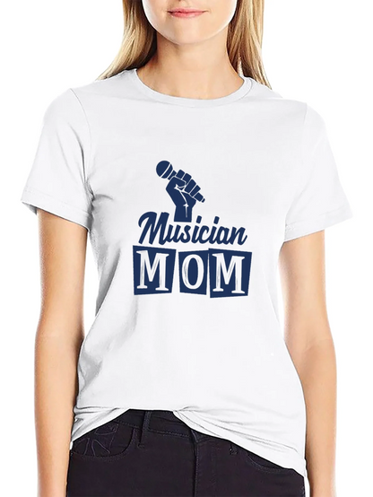 Musician Mom Black Graphic Tee