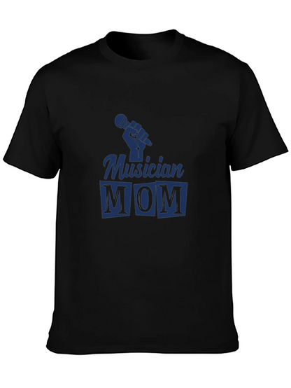 Musician Mom Black Graphic Tee
