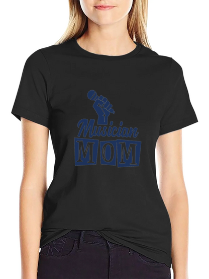 Musician Mom Black Graphic Tee