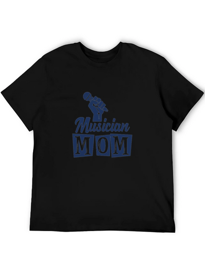 Musician Mom Black Graphic Tee