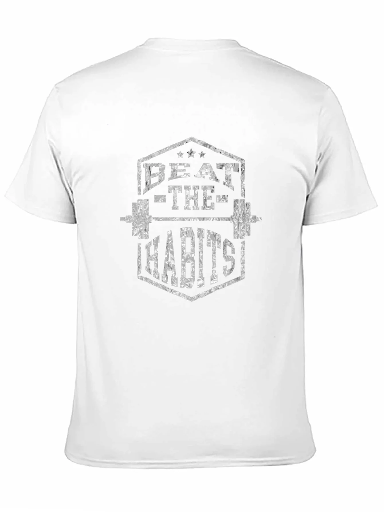 Beat the Habits Gym T-Shirt - Black Graphic Tee