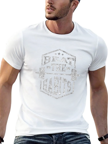 Beat the Habits Gym T-Shirt - Black Graphic Tee