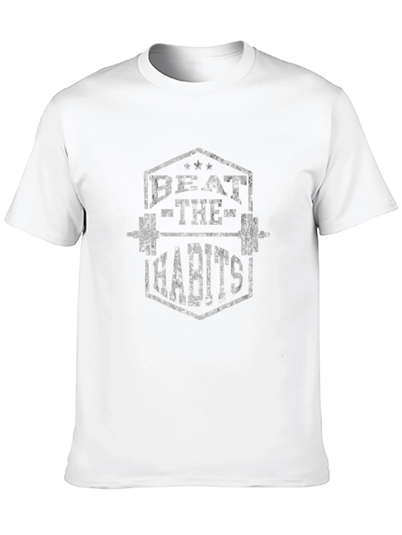 Beat the Habits Gym T-Shirt - Black Graphic Tee