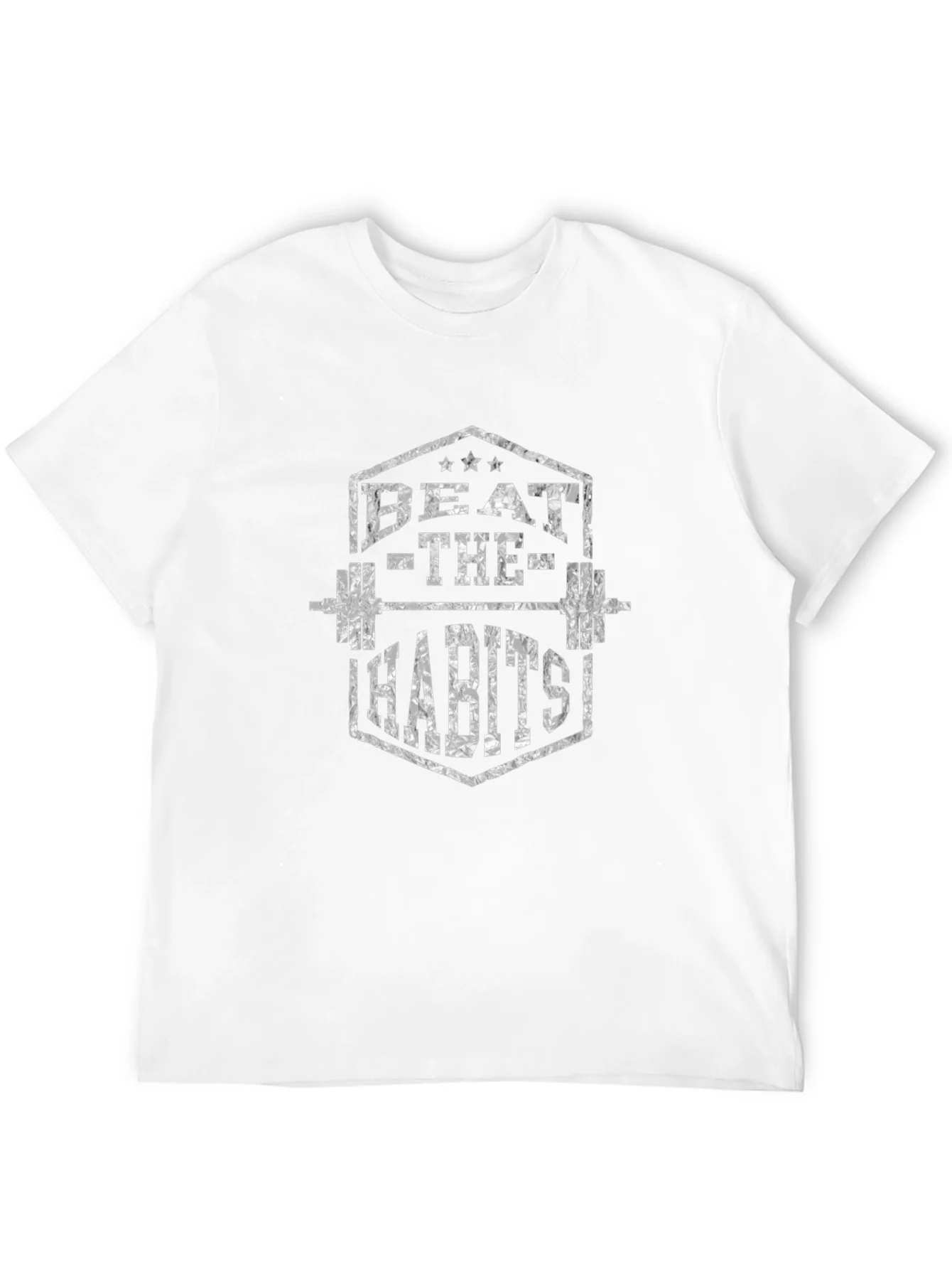 Beat the Habits Gym T-Shirt - Black Graphic Tee