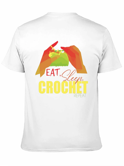 Eat Sleep Crochet Repeat T-Shirt