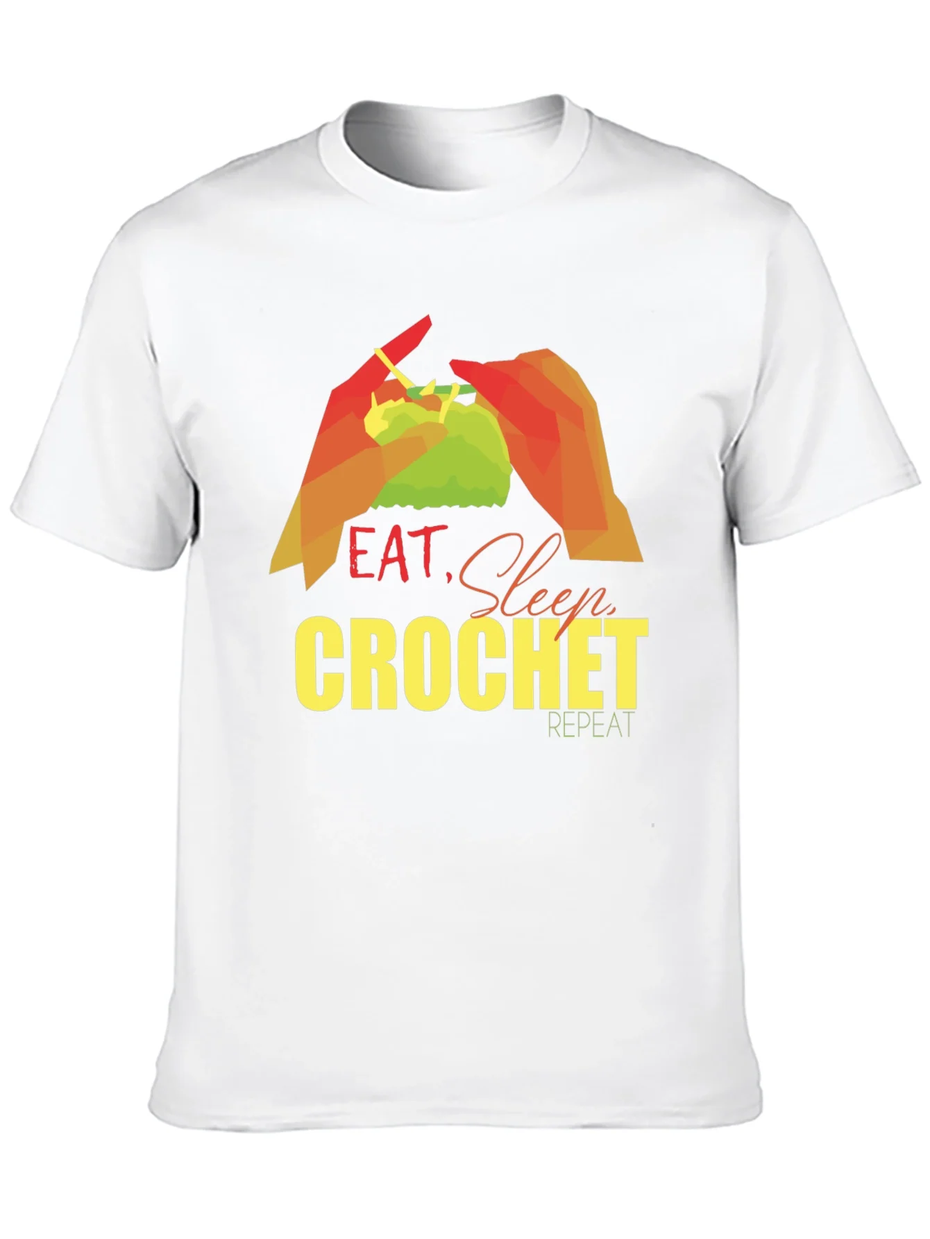 Eat Sleep Crochet Repeat T-Shirt