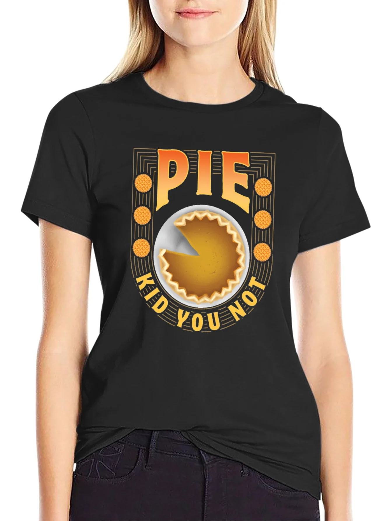 Pie Kid You Not Graphic Tee - Black T-Shirt