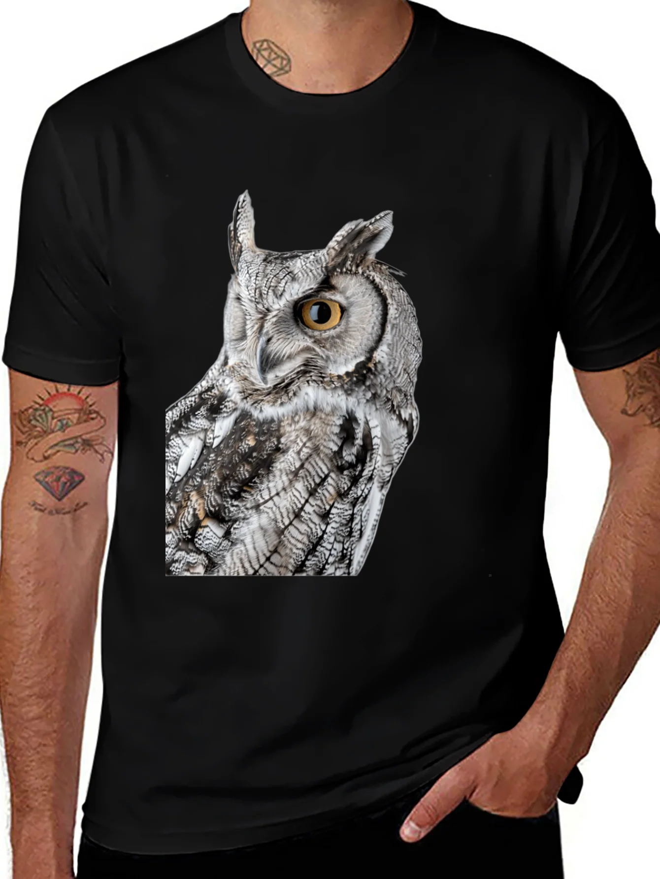 Owl Graphic T-Shirt - Bird Lover Tee