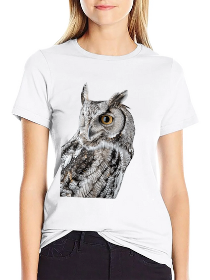 Owl Graphic T-Shirt - Bird Lover Tee