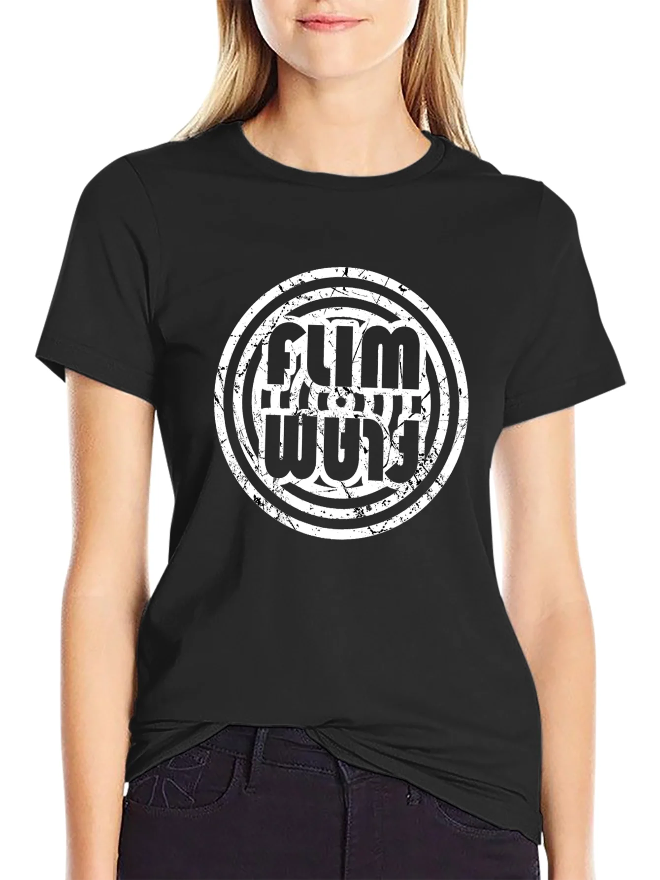 Flim Flam Funny Graphic Tee - Black