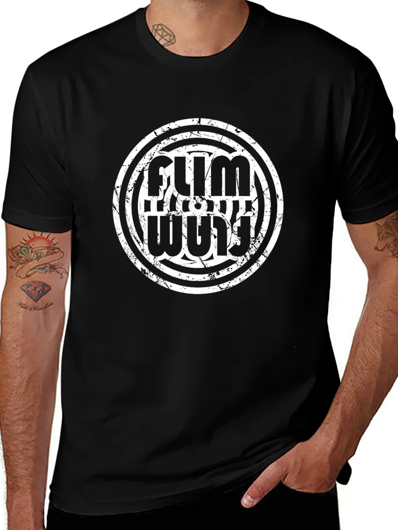 Flim Flam Funny Graphic Tee - Black