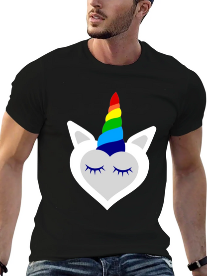 Unicorn Rainbow Horn Graphic Tee
