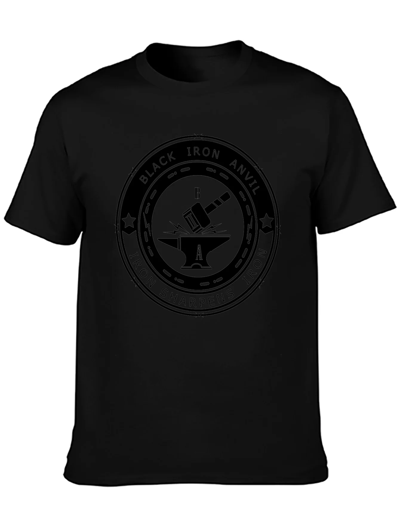 Black Iron Anvil Graphic T-Shirt