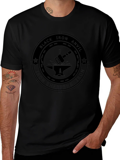 Black Iron Anvil Graphic T-Shirt