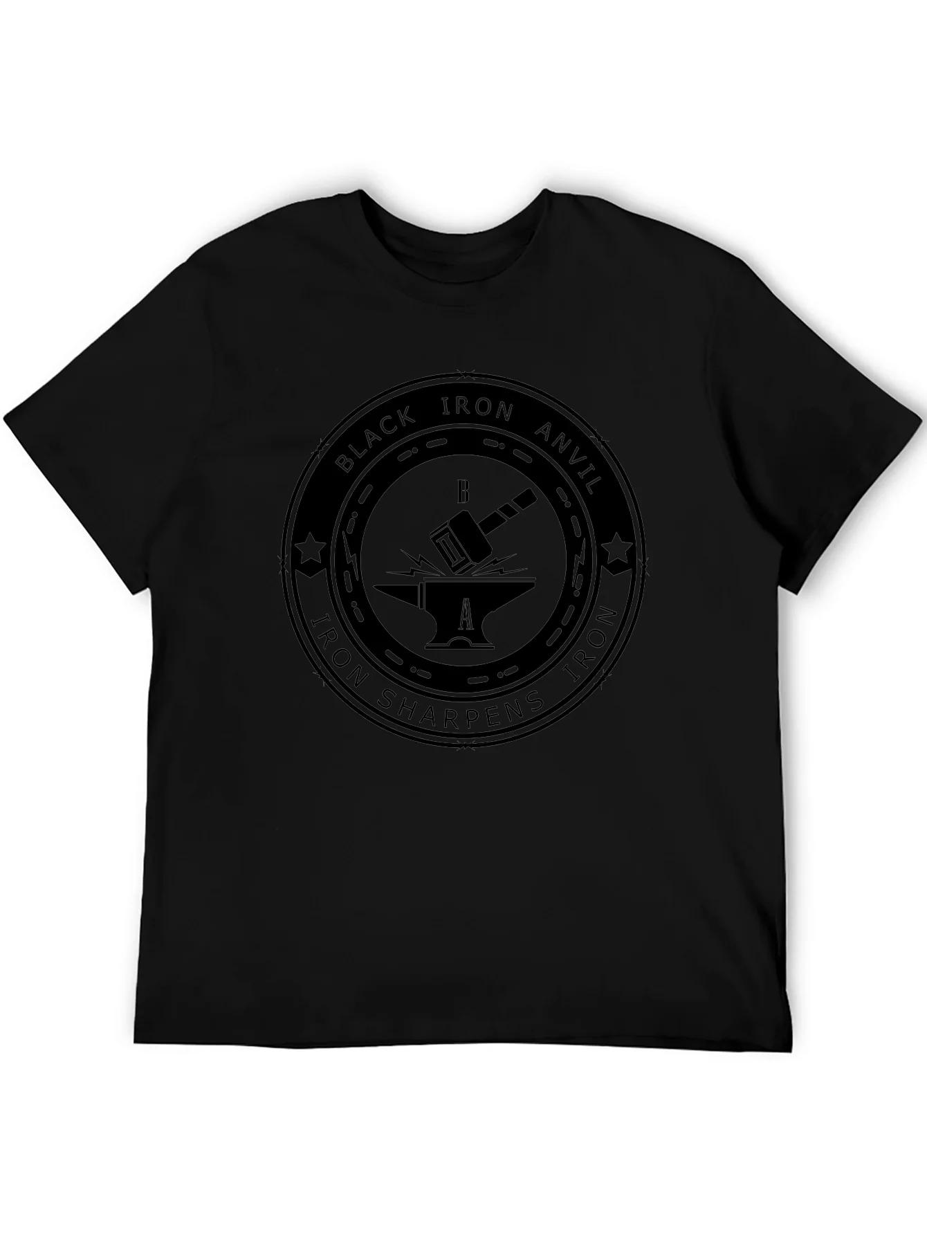 Black Iron Anvil Graphic T-Shirt