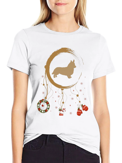 Corgi Christmas Dreamcatcher Graphic Tee