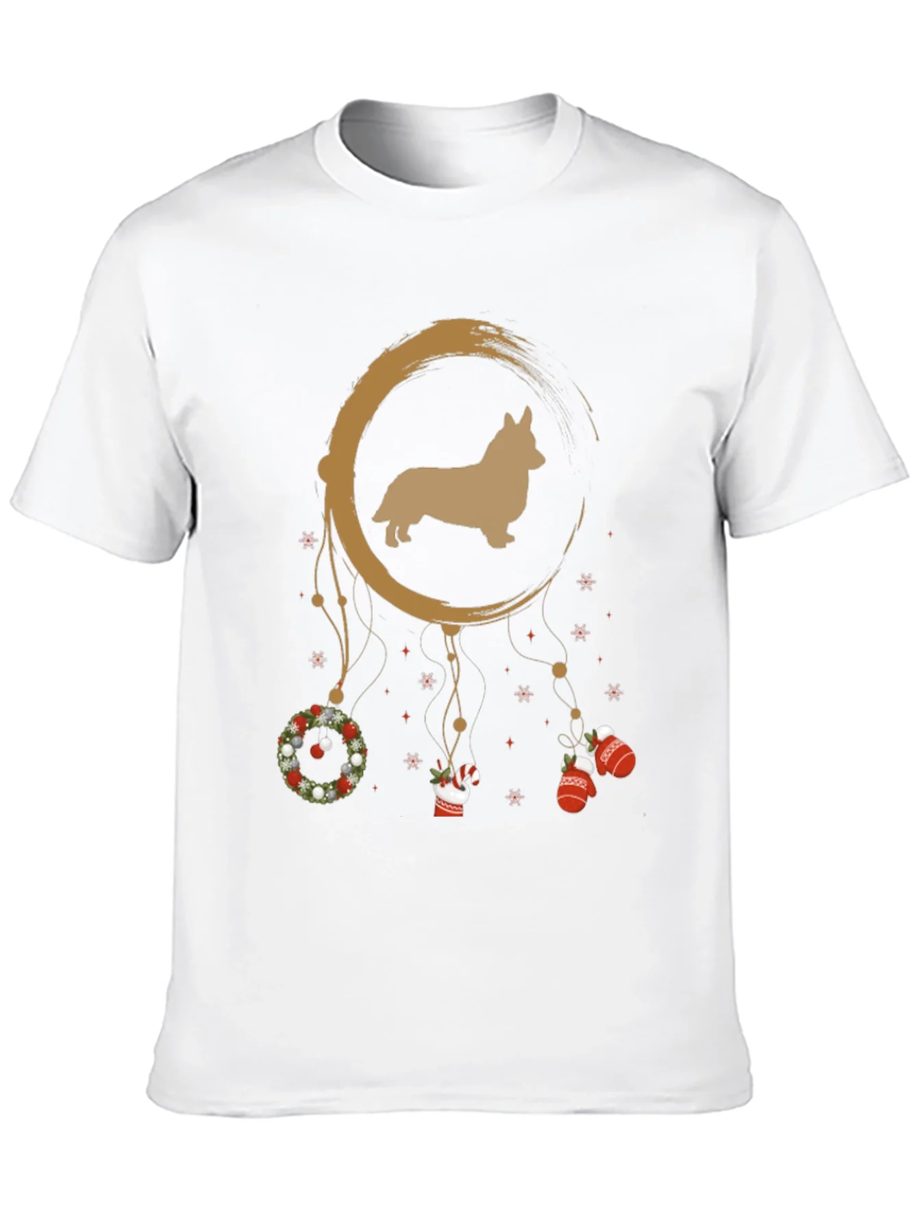 Corgi Christmas Dreamcatcher Graphic Tee