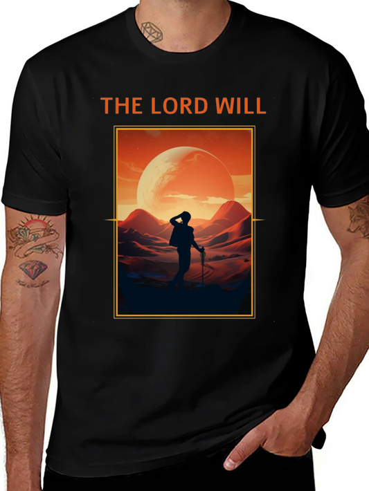 The Lord Will Graphic T-Shirt - Black Crew Neck