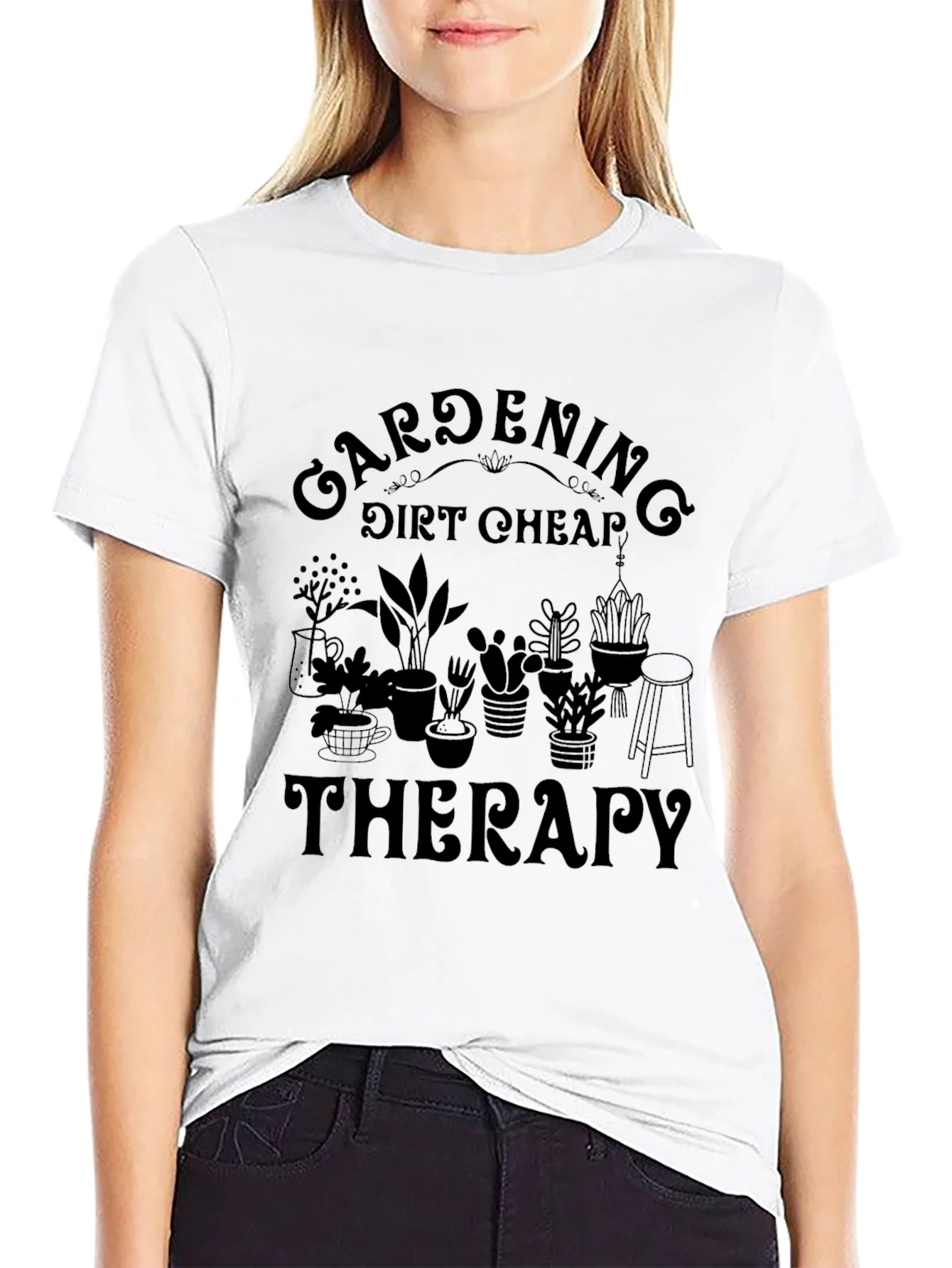 Gardening Therapy T-Shirt - Dirt Cheap