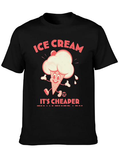 Ice Cream Cheaper Than Therapy Graphic Tee