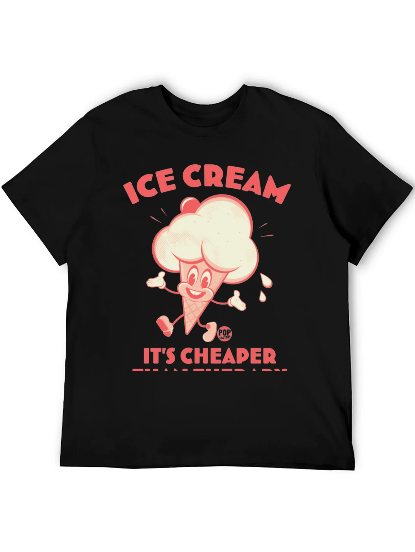 Ice Cream Cheaper Than Therapy Graphic Tee