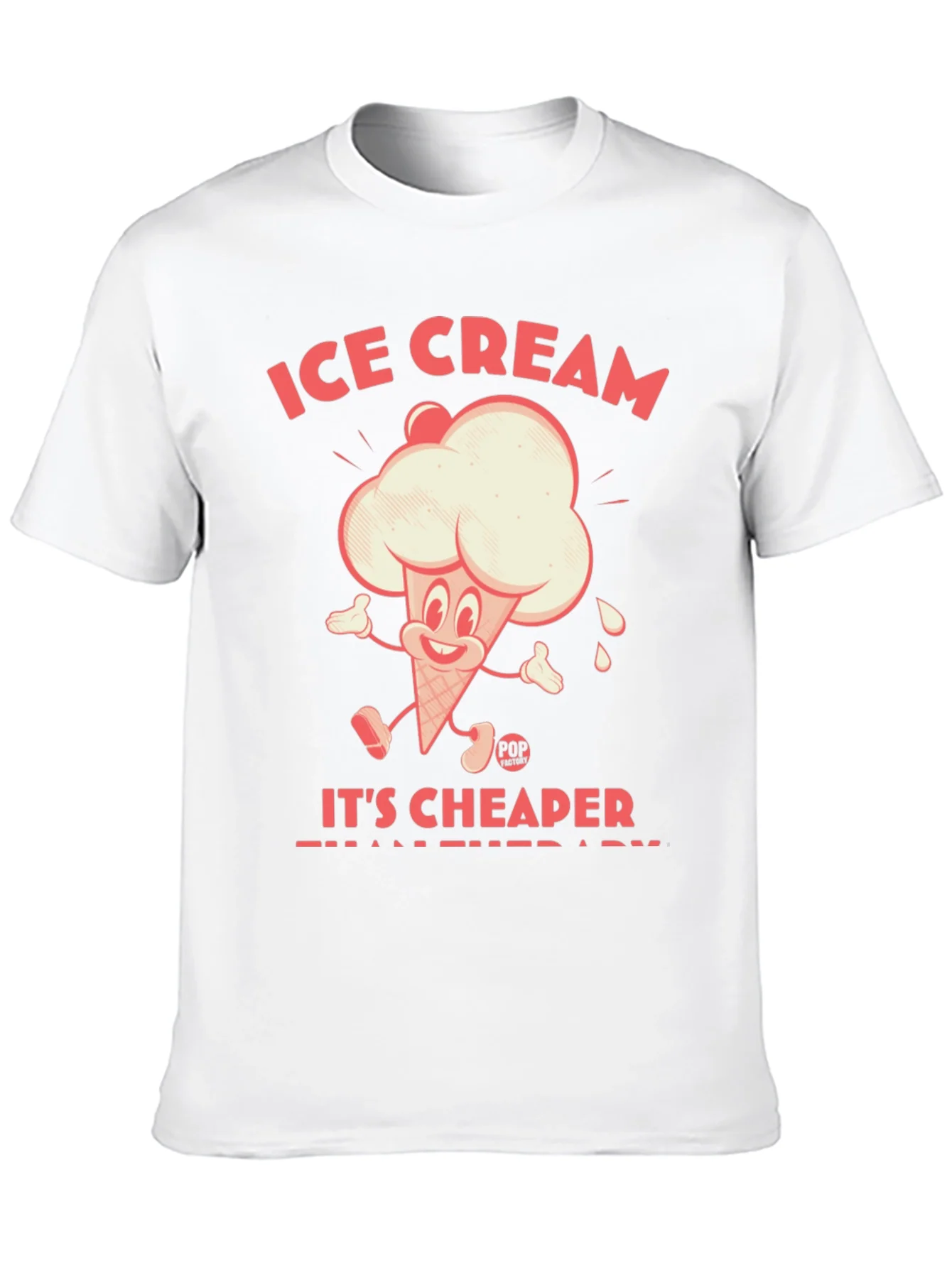 Ice Cream Cheaper Than Therapy Graphic Tee
