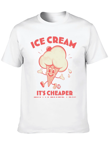Ice Cream Cheaper Than Therapy Graphic Tee
