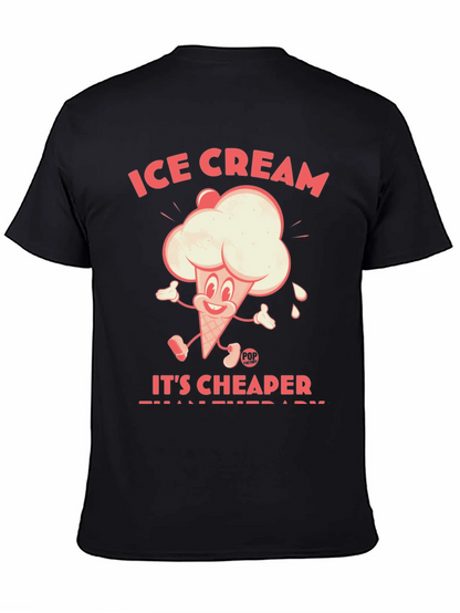 Ice Cream Cheaper Than Therapy Graphic Tee