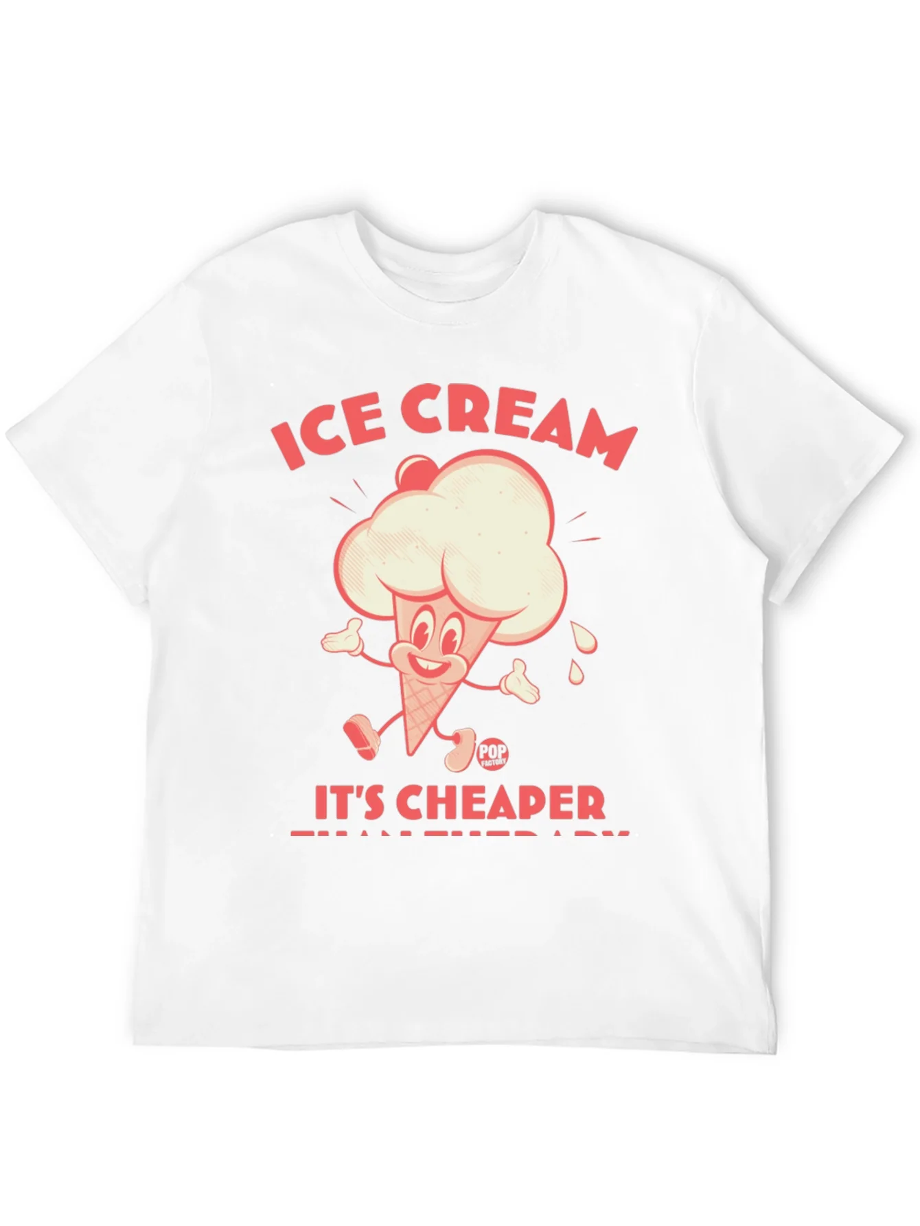 Ice Cream Cheaper Than Therapy Graphic Tee