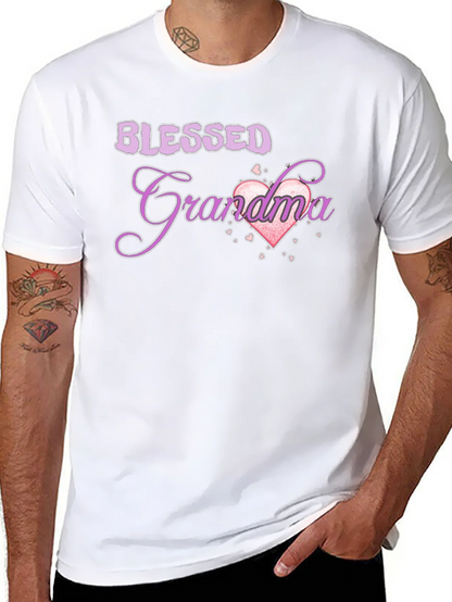 Blessed Grandma T-Shirt - Black Cotton Tee