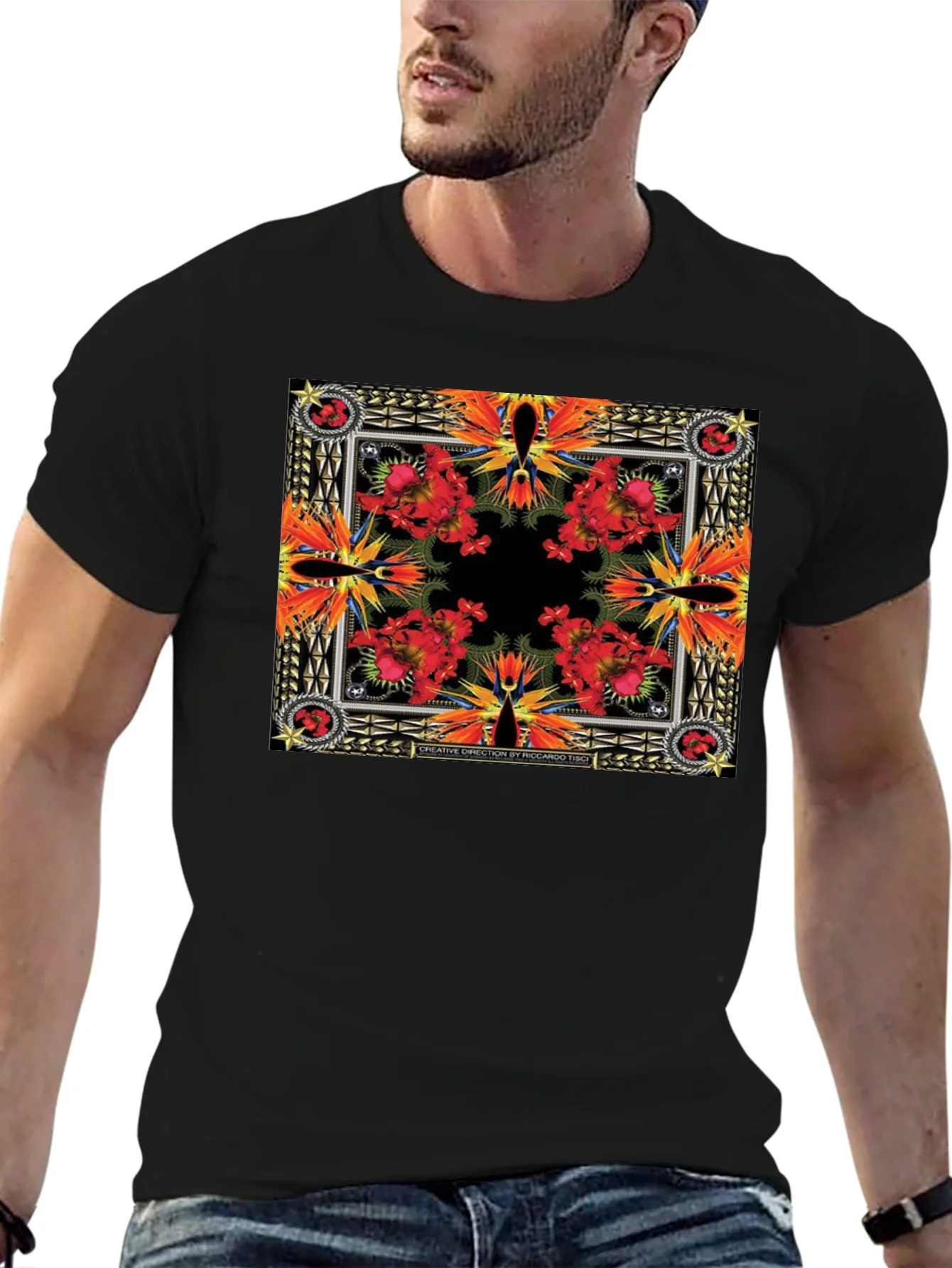Floral Bandana Print T-Shirt