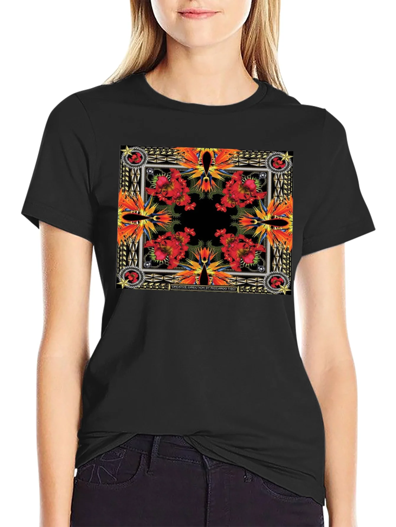 Floral Bandana Print T-Shirt