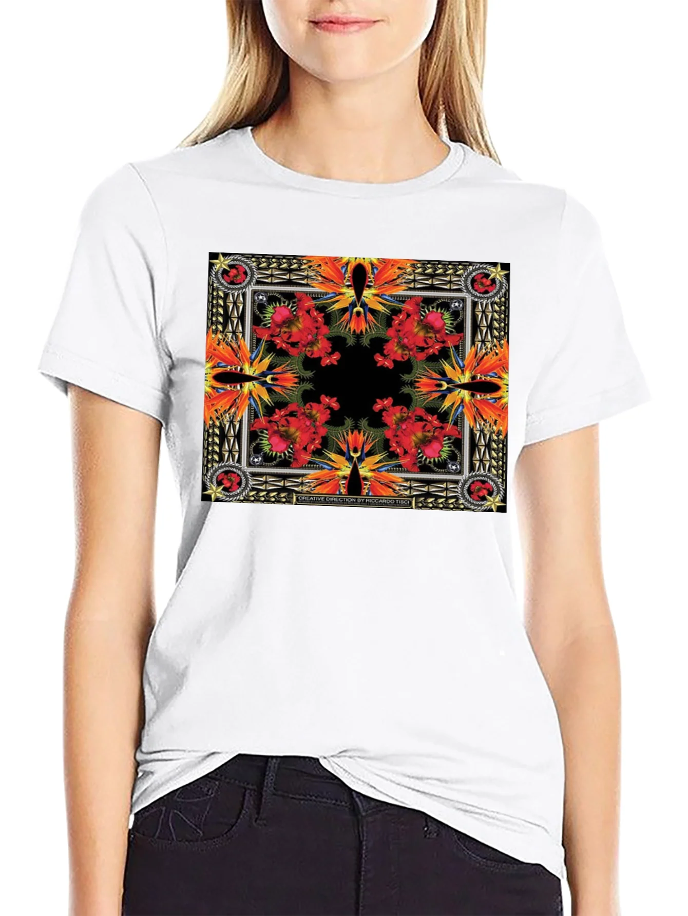 Floral Bandana Print T-Shirt