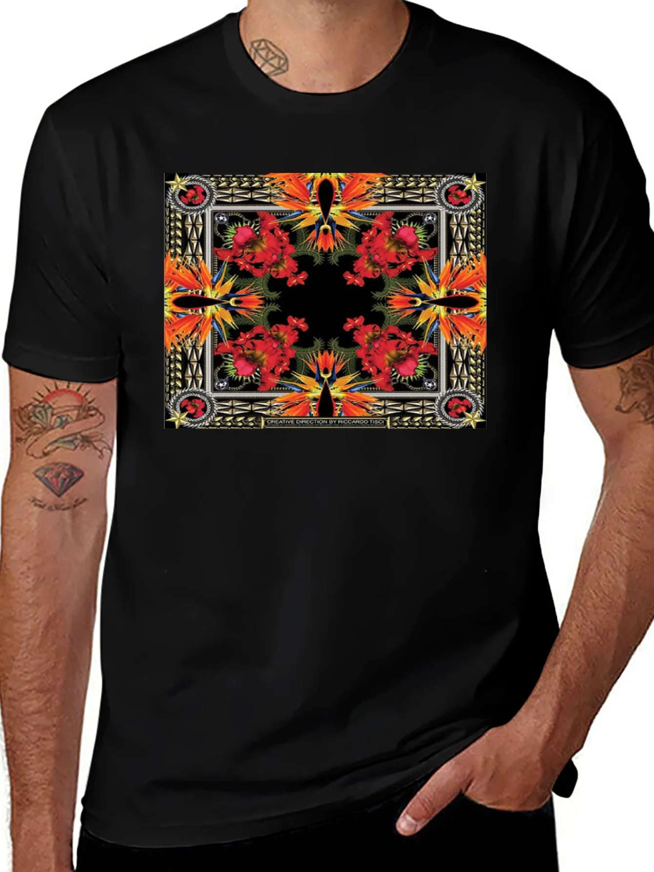 Floral Bandana Print T-Shirt