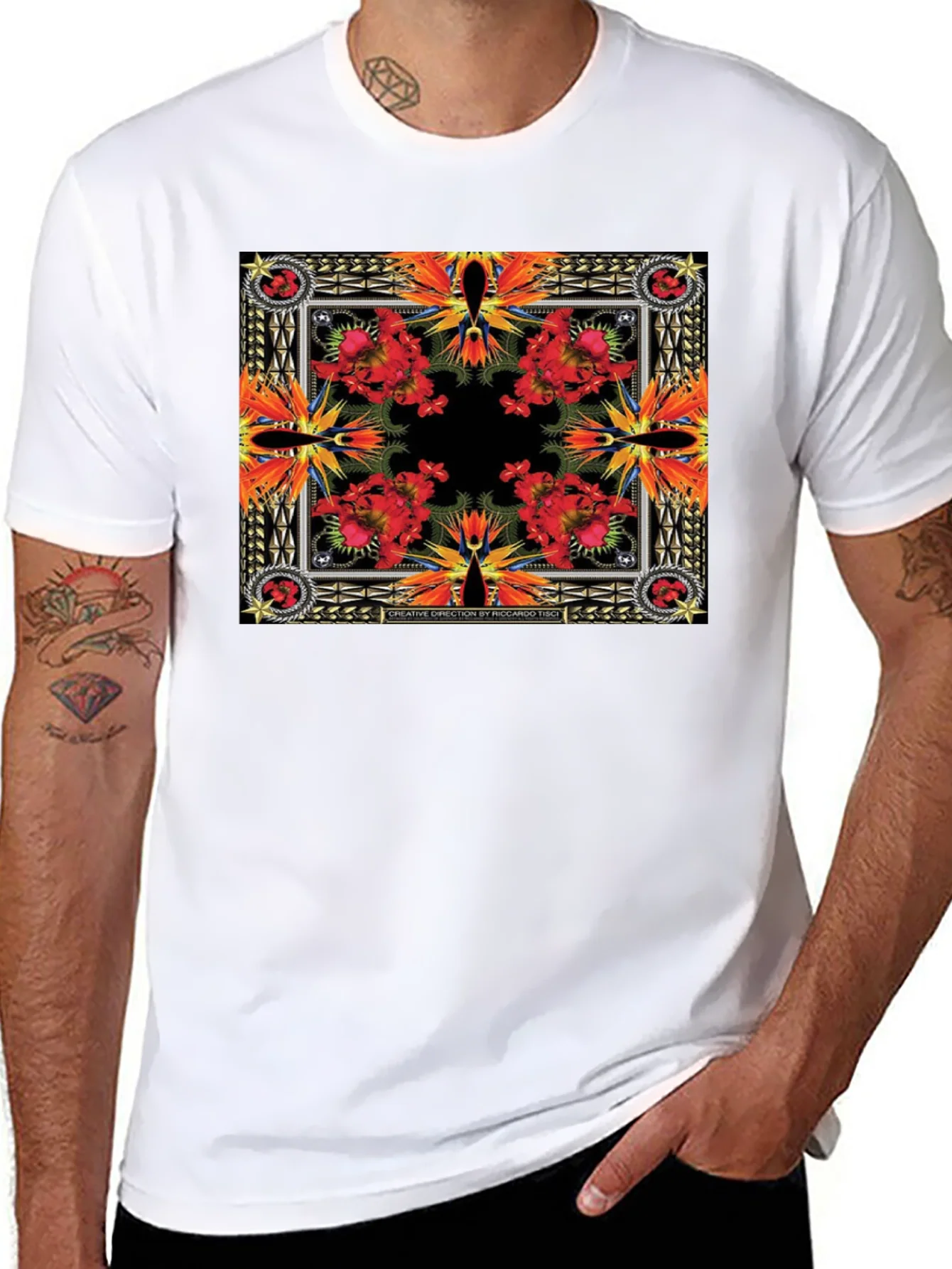 Floral Bandana Print T-Shirt
