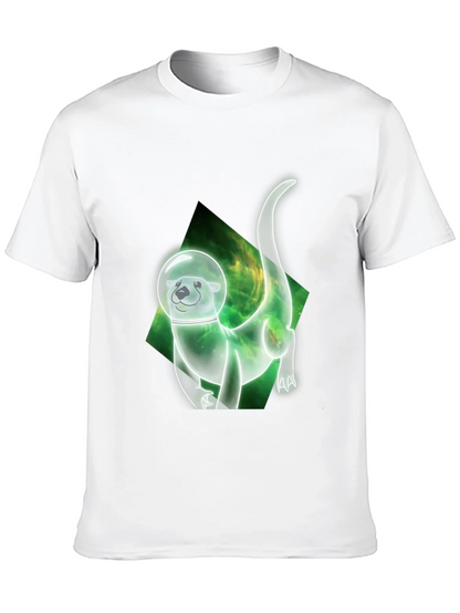 Space Otter Graphic Tee - Black